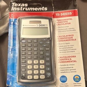Texas Instruments TI-30XIIS Dual-Line Display Calculator - Gray and Black